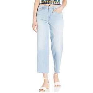 Ella Moss High Rise Wide Leg Crop Jeans Womens Light Wash NWT Trendy Denim